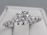 1.39CTW LAB GROWN ROUND CUT DIAMOND ENGAGEMENT RING G VVS1 LOW PRICE