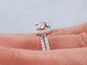 1.40 CTW CUSHION CUT DIAMOND WEDDING RING SET CHOCOLATE VS2 (Includes a Matching Wedding Ring) 