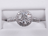 1.41 CTW ROUND CUT DIAMOND ENGAGEMENT RING LAB GROWN H SI2