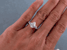 1.42 CTW PEAR SHAPE DIAMOND ENGAGEMENT RING 