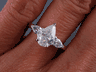 1.42 CTW PEAR SHAPE DIAMOND ENGAGEMENT RING 