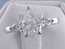 1.42 CTW PEAR SHAPE DIAMOND ENGAGEMENT RING 