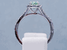 1.44 CTW OVAL CUT DIAMOND ENGAGEMENT RING VIVID GREEN VS2