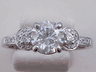 1.45 CTW ROUND CUT LAB GROWN DIAMOND ENGAGEMENT RING