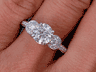 1.45 CTW ROUND CUT LAB GROWN DIAMOND ENGAGEMENT RING