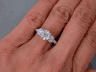 1.45 CTW ROUND CUT LAB GROWN DIAMOND ENGAGEMENT RING