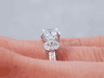 1.45 CTW ROUND CUT LAB GROWN DIAMOND ENGAGEMENT RING