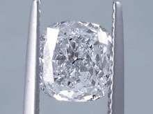 1.51 CARATS CUSHION CUT LAB GROWN DIAMOND D SI1