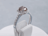 1.52 CTW CUSHION CUT DIAMOND ENGAGEMENT RING CHOCOLATE VS2
