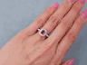 1.52 CTW CUSHION CUT DIAMOND ENGAGEMENT RING CHOCOLATE VS2