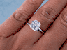 1.53 CT CUSHION CUT DIAMOND SOLITAIRE ENGAGEMENT RING F SI2