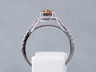 1.53 CTW CUSHION CUT DIAMOND ENGAGEMENT RING CHOCOLATE VS2