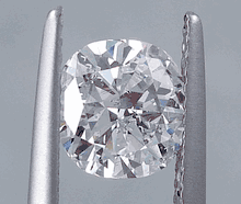 1.55 CARATS CUSHION CUT LAB GROWN DIAMOND E SI1