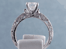 1.57 CTW ROUND CUT DIAMOND ENGAGEMENT RING F SI2