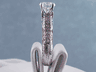 1.57 CTW ROUND CUT DIAMOND ENGAGEMENT RING F SI2