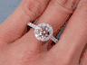1.58 CTW ROUND BRILLIANT CUT DIAMOND ENGAGEMENT RING NATURAL CHOCOLATE VS2