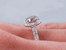1.58 CTW ROUND BRILLIANT CUT DIAMOND ENGAGEMENT RING NATURAL CHOCOLATE VS2