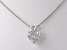 1.59 CT HEART SHAPE LAB GROWN  DIAMOND PENDANT AND WHITE GOLD CHAIN D SI1