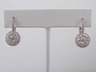 1.61CTW CLUSTER STYLE EARRINGS LOOK LIKE 5CT IN EACH EAR 