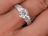 1.62CTW ROUND CUT LAB GROWN DIAMOND ENGAGEMENT RING F VVS1 LOW PRICE