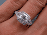1.65 CTW ROUND CUT DIAMOND ENGAGEMENT RING H SI2