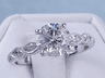 1.65 CTW ROUND CUT DIAMOND ENGAGEMENT RING H SI2