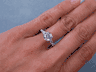 1.65 CTW ROUND CUT DIAMOND ENGAGEMENT RING H SI2