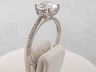 1.67 CTW CUSHION CUT LAB GROWN DIAMOND ENGAGEMENT RING H I1
