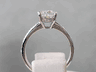 1.67 CTW CUSHION CUT LAB GROWN DIAMOND ENGAGEMENT RING H I1