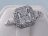 1.68 CTW RADIANT CUT DIAMOND ENGAGEMENT RING D SI1