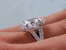 1.70 CTW OVAL CUT DIAMOND ENGAGEMENT RING D SI1