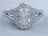 1.70 CTW OVAL CUT DIAMOND ENGAGEMENT RING G VS2