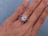 1.70 CTW OVAL CUT DIAMOND ENGAGEMENT RING G VS2