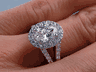 1.70 CTW OVAL CUT DIAMOND ENGAGEMENT RING G VS2