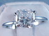 1.72 CT RADIANT CUT DIAMOND SOLITAIRE ENGAGEMENT RING H VS2