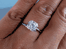 1.73 CT RADIANT CUT DIAMOND SOLITAIRE ENGAGEMENT RING G SI2
