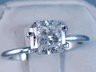 1.73 CT RADIANT CUT DIAMOND SOLITAIRE ENGAGEMENT RING G SI2