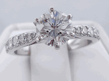 1.73 CTW ROUND CUT LAB GROWN DIAMOND ENGAGEMENT RING