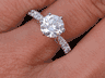 1.73 CTW ROUND CUT LAB GROWN DIAMOND ENGAGEMENT RING