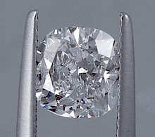 1.80 CARATS CUSHION CUT LAB GROWN DIAMOND D SI1
