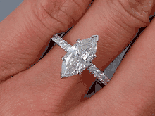 1.80 CTW MARQUISE SHAPE DIAMOND ENGAGEMENT RING H SI2 