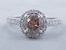 1.84 CTW ROUND BRILLIANT CUT DIAMOND ENGAGEMENT RING NATURAL CHOCOLATE SI1