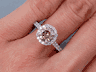 1.84 CTW ROUND BRILLIANT CUT DIAMOND ENGAGEMENT RING NATURAL CHOCOLATE SI1