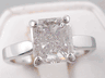 1.85 CT RADIANT CUT DIAMOND SOLITAIRE RING H SI2