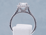 1.85 CTW CUSHION CUT DIAMOND ENGAGEMENT RING D SI2