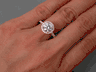 1.86 CTW ROUND CUT LAB GROWN DIAMOND ENGAGEMENT RING D I1