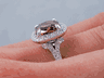 1.87 CTW CUSHION CUT DIAMOND ENGAGEMENT RING NATURAL CHOCOLATE VS2