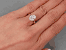 1.90 CTW OVAL CUT DIAMOND ENGAGEMENT RING G VS2 14K YELLOW GOLD