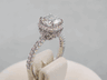 1.92 CTW CUSHION CUT LAB GROWN DIAMOND RING G SI2 LOW PRICE!