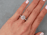 1.92 CTW CUSHION CUT LAB GROWN DIAMOND RING G SI2 LOW PRICE!